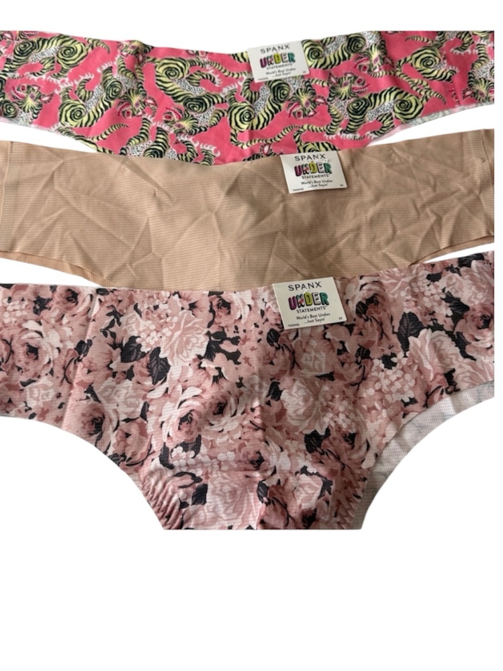 SPANX Understatements Thongs Panties 3 Pairs. Size 3X